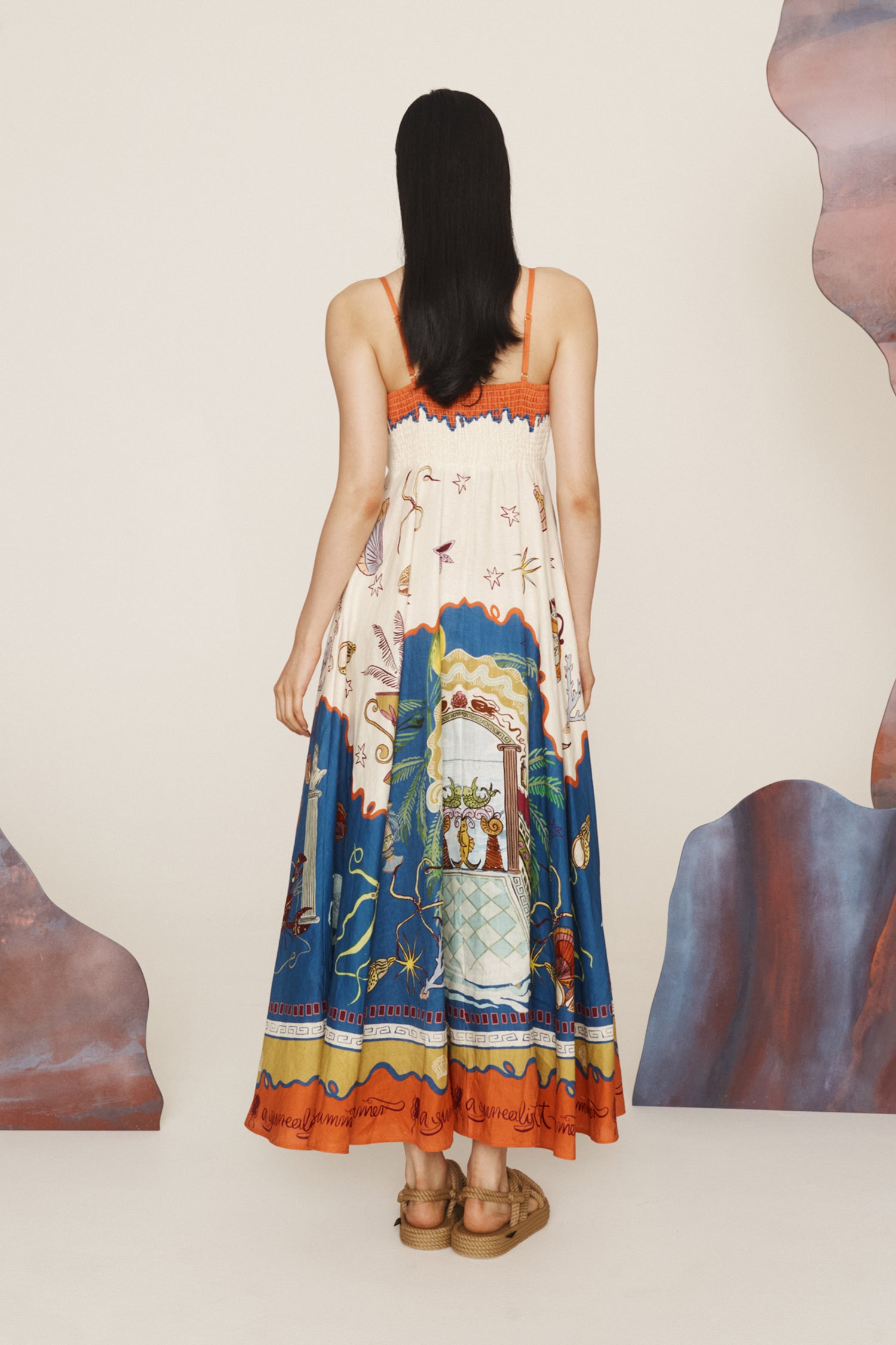 Alemais | Surrealist Summer Sundress