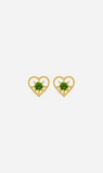 Zoe & Morgan | Kind Heart Earrings - Gold/Chrome Diopside