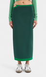 SIR The Label | Salvador Beaded Midi Skirt - Forest Green