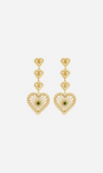 Zoe & Morgan | Mi Amor Earrings - Gold/Chrome Diopside