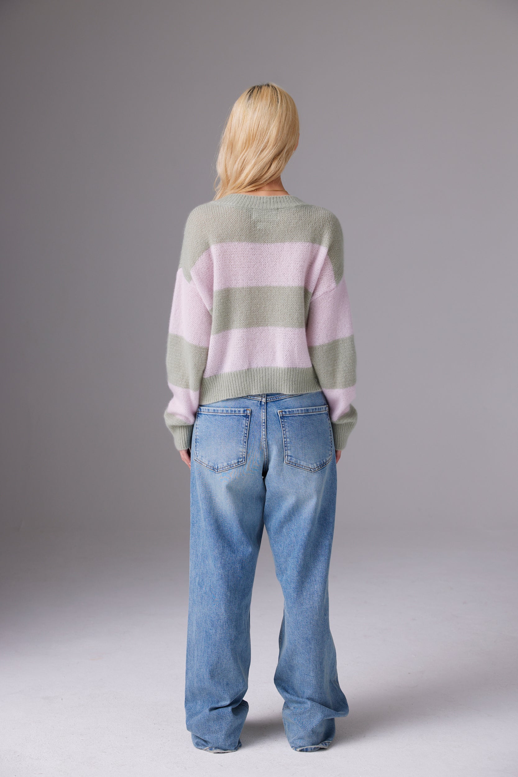 CRUSH | Amara Stripe Lolas Cardi - Calipo Ice