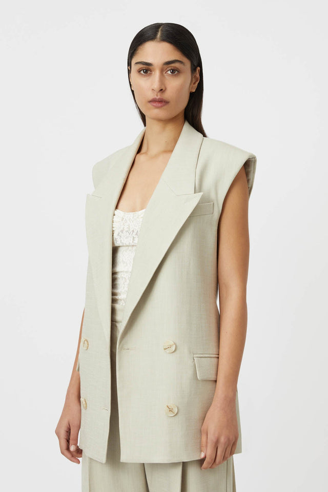 Camilla and Marc | Coen Vest - Sage Green