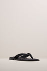 A.Emery | The Morgan Sandal - Black Satin