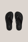 A.Emery | The Morgan Sandal - Black Satin