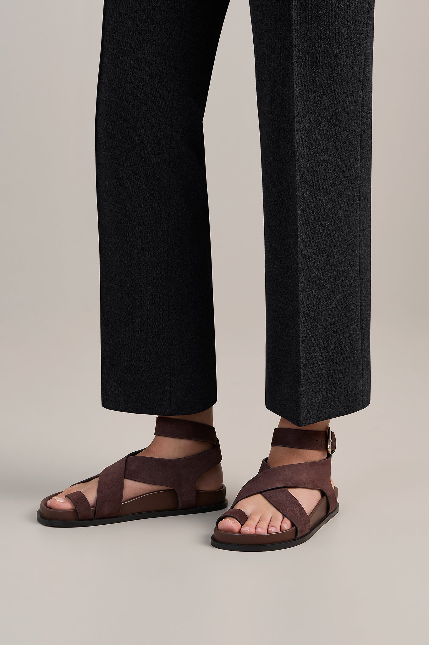 A.Emery | The Jalen Sandal - Walnut Suede