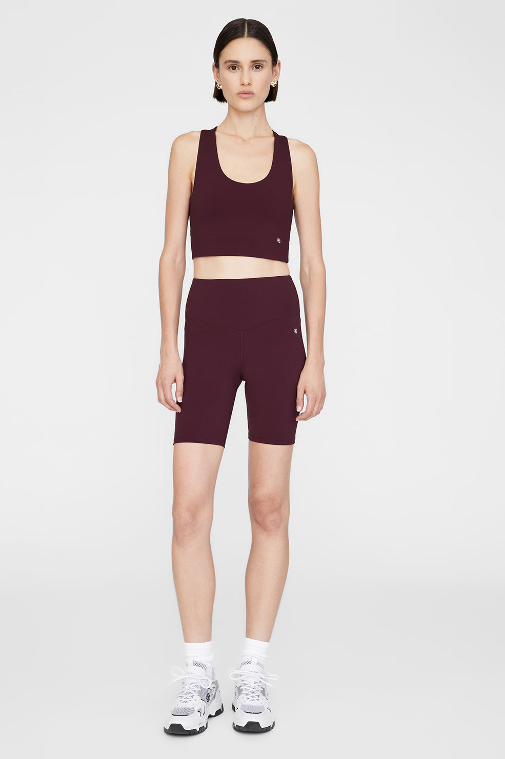 Anine Bing | Blake Biker Short - Bordeaux