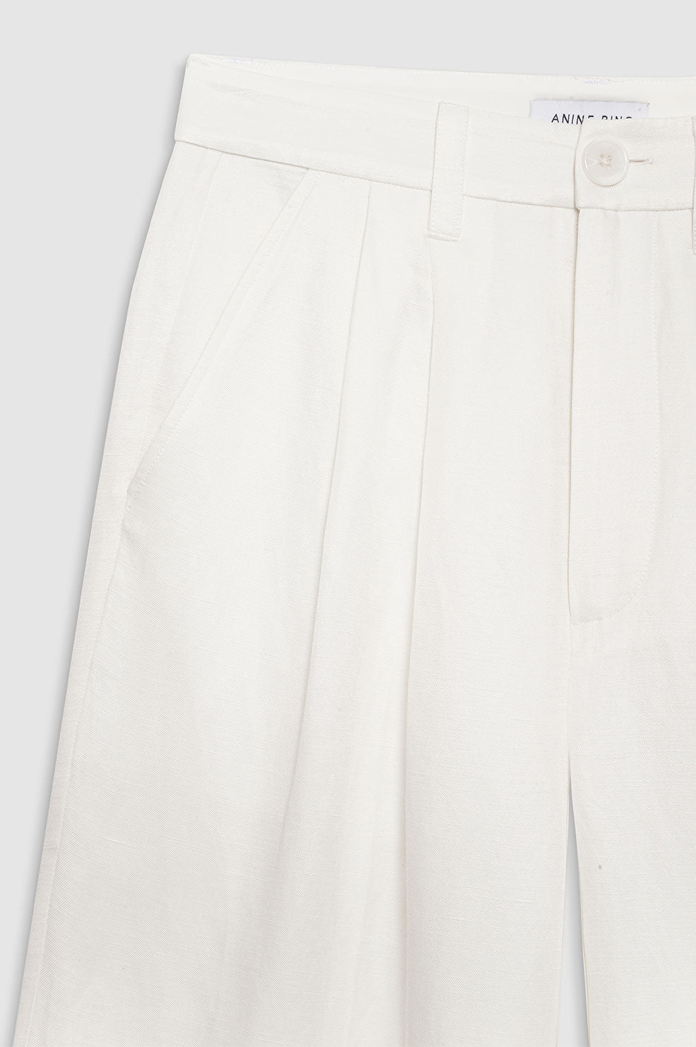 Anine Bing | Carrie Pant - White Linen Blend