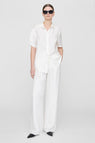 Anine Bing | Carrie Pant - White Linen Blend