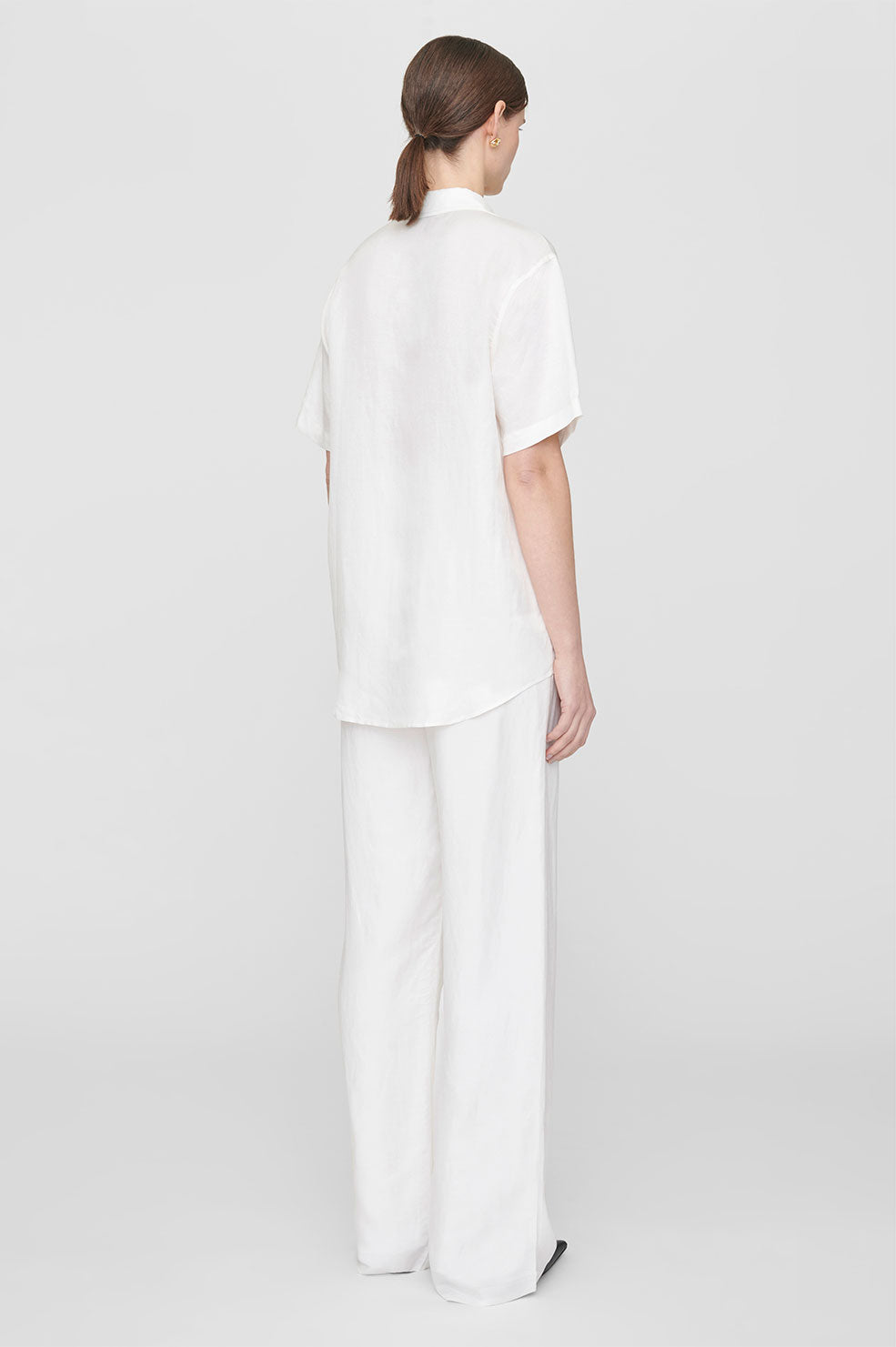 Anine Bing | Carrie Pant - White Linen Blend