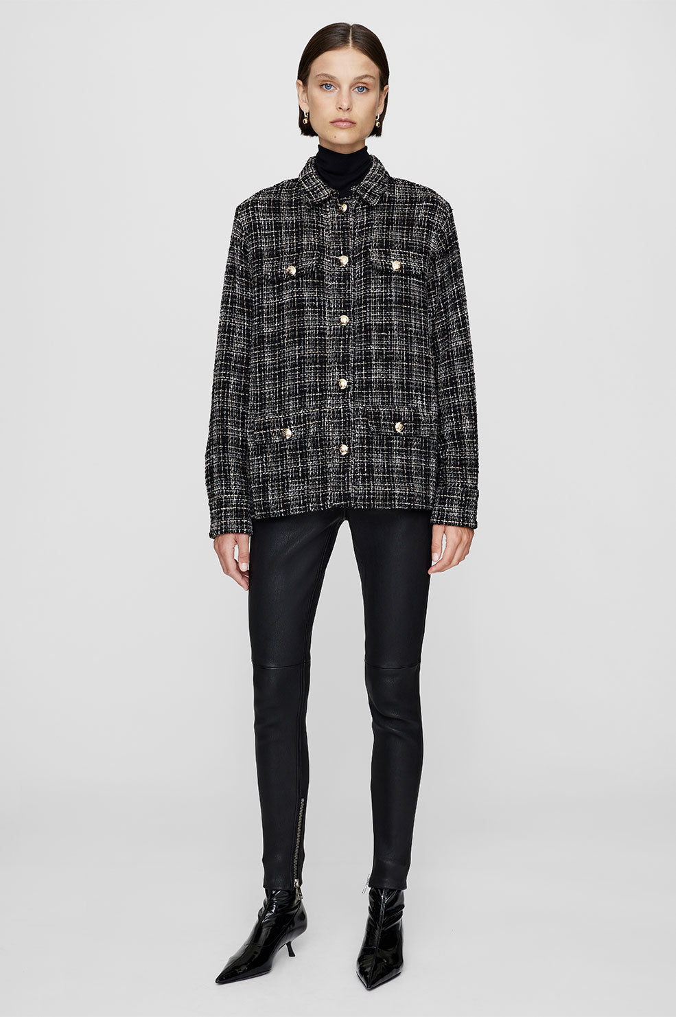 Anine Bing | Corey Jacket - Metallic Plaid