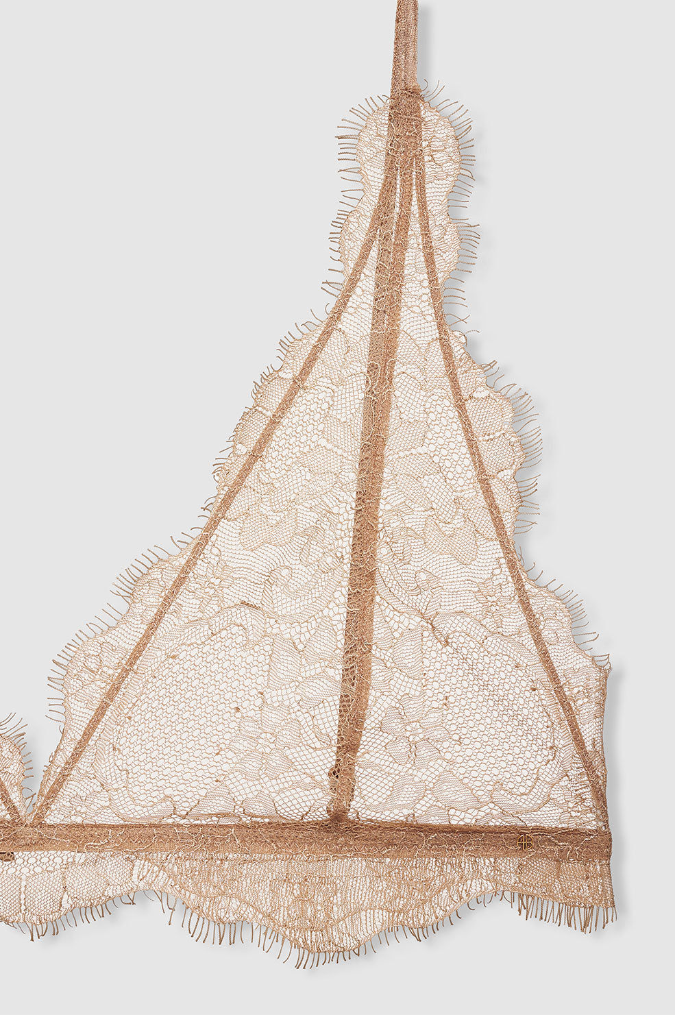 Anine Bing | Delicate Lace Bra - Camel