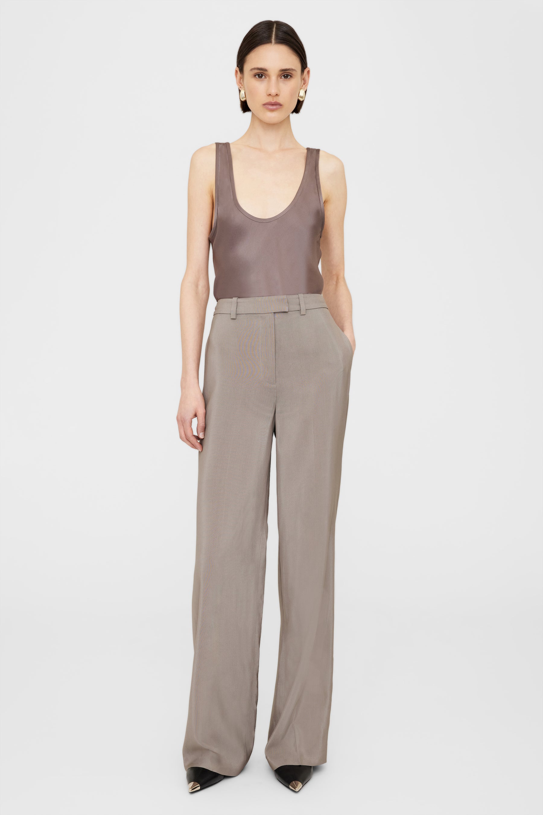 Anine Bing | Dolan Trouser - Clay