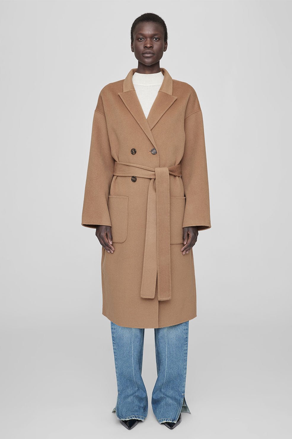 Anine Bing | New Dylan Coat - Camel Cashmere