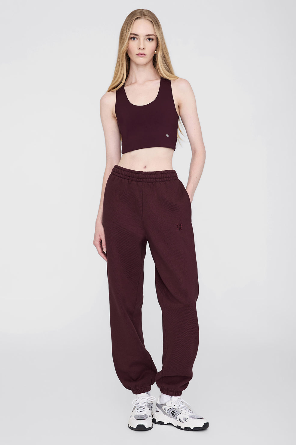 Anine Bing | Karter Jogger - Dark Burgundy