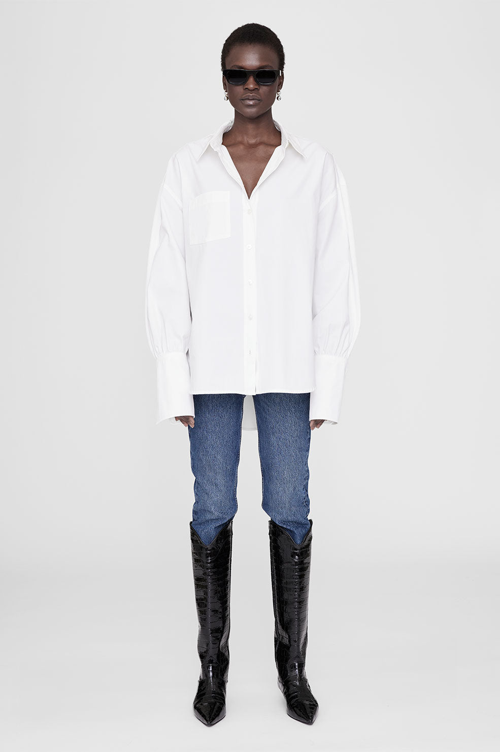 Anine Bing | Maxine Shirt - White