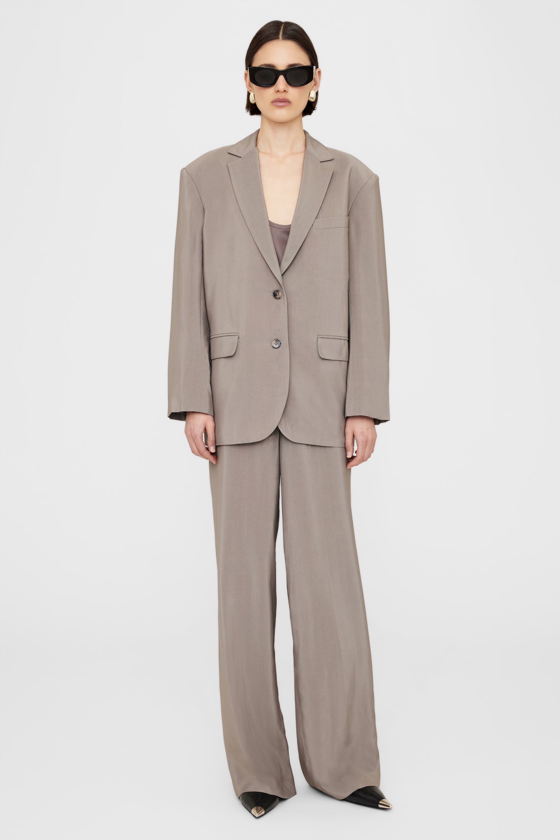 Anine Bing | Quinn Blazer - Clay