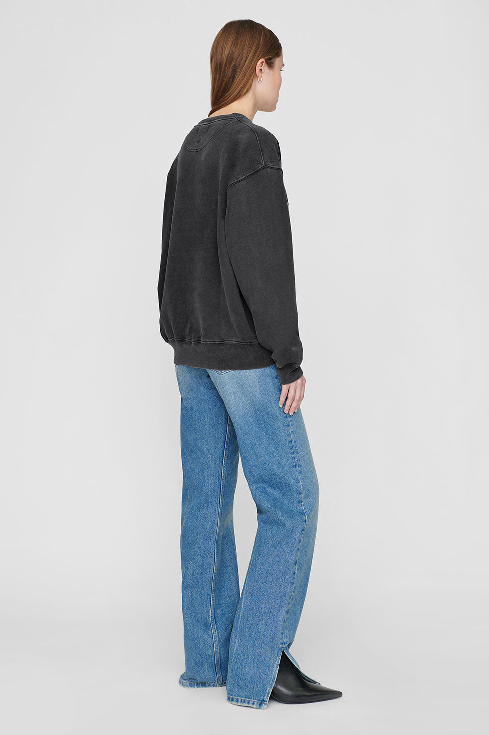 Anine Bing | Ramona Sweatshirt Los Angeles - Washed Black