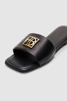 Anine Bing | Ria Slides Gold Hardware - Black