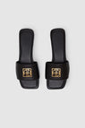 Anine Bing | Ria Slides Gold Hardware - Black