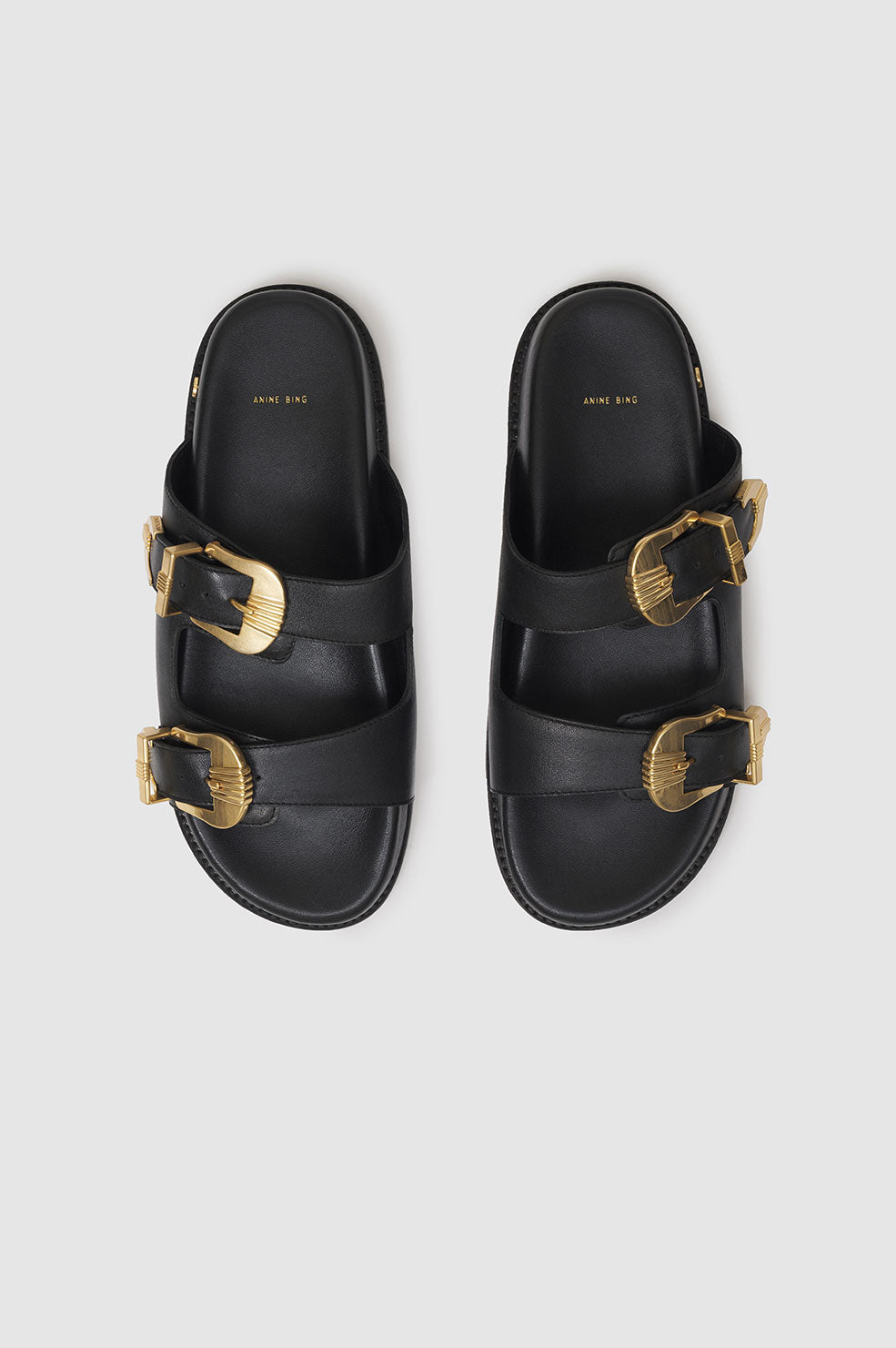 Anine Bing | Waylon Slides - Black