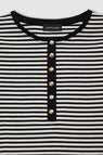 Anine Bing | Alessia Tee - Cream & Black Stripe