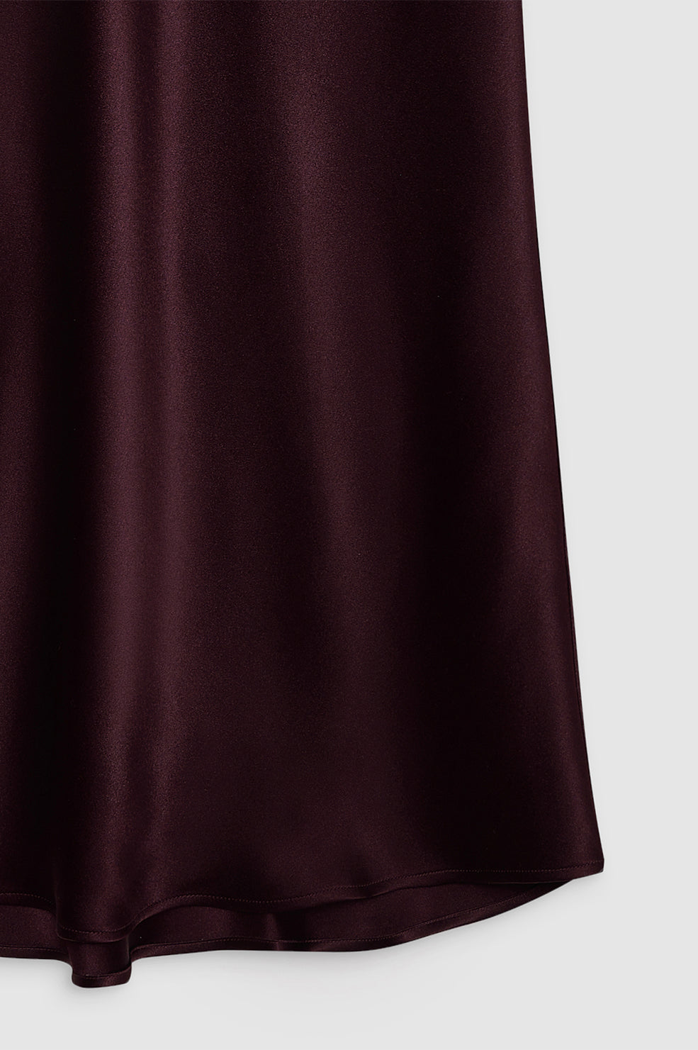 Anine Bing | Bar Silk Skirt - Bordeaux