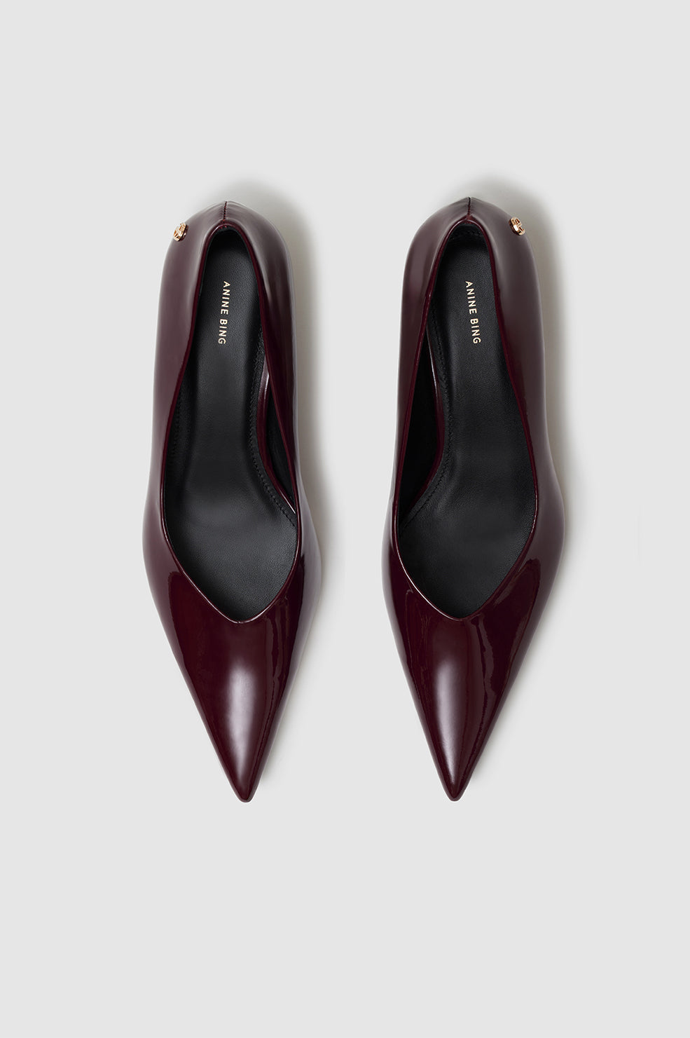 Anine Bing | Hilda Pumps - Dark Red Patent