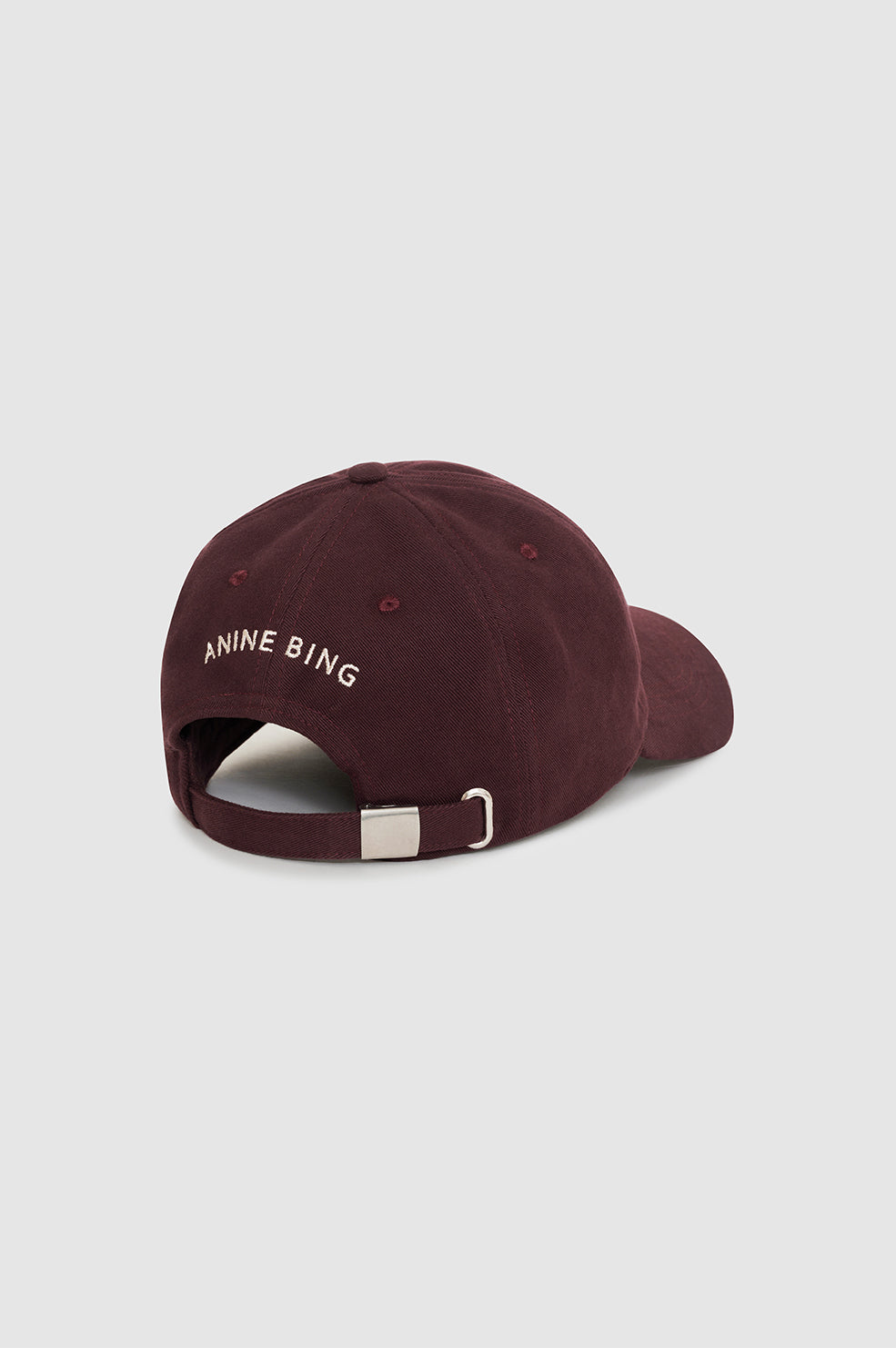 Anine Bing | Jeremy Baseball Cap Letterman - Dark Burgundy