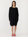 Bassike | Circle Jersey Long Sleeve Dress - Black