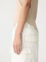 Bassike | Slim Scoop Rib Tank - Dune