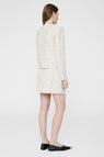 Anine Bing | Mateo Skirt - Cream & Black Tweed