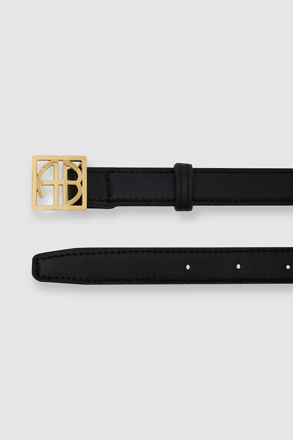 Anine Bing | Monogram Belt - Black