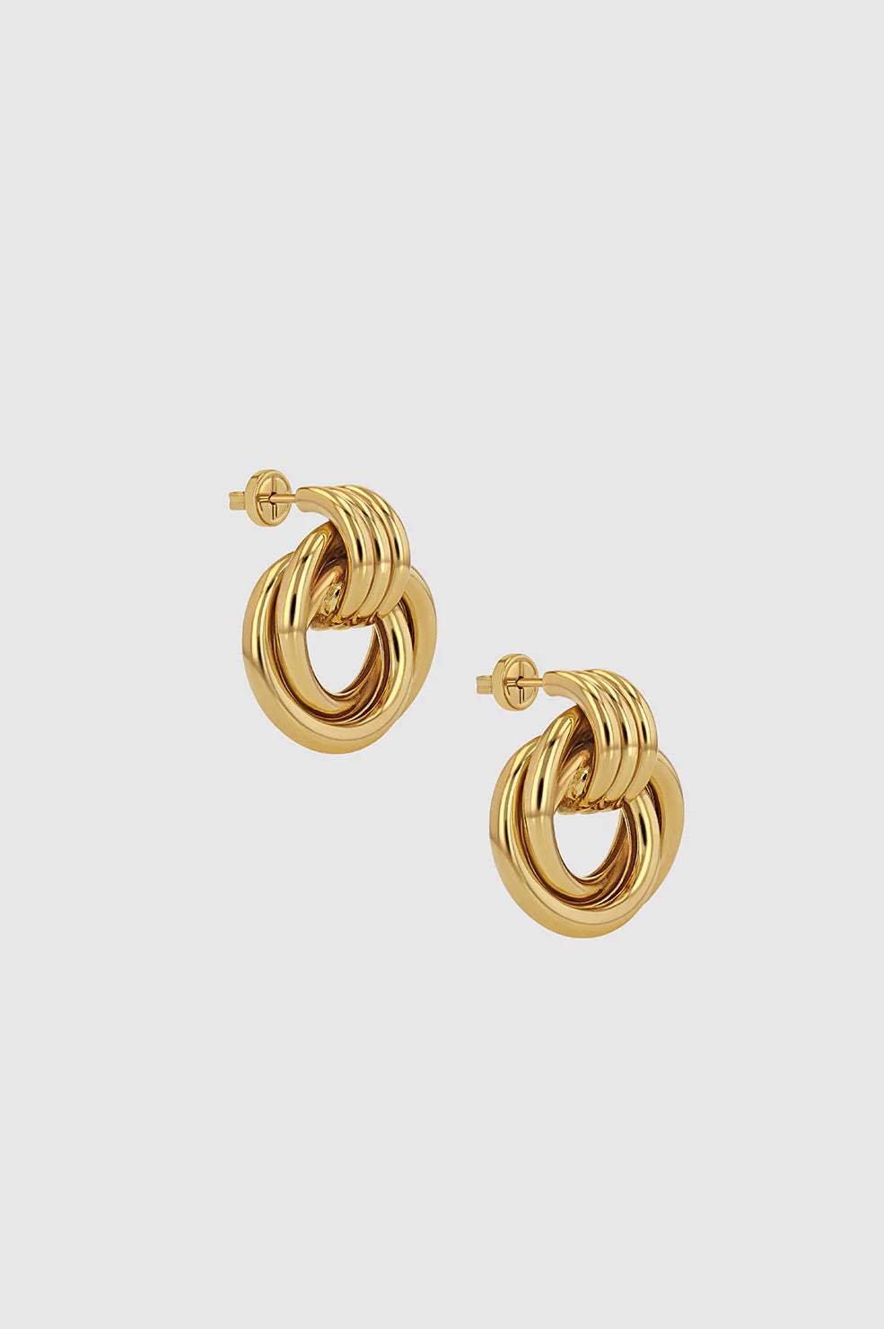 Anine Bing | Triple Knot Earrings - Gold