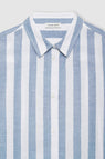 Anine Bing | Plaza Shirt - White & Blue Stripe