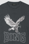 Anine Bing | Lili Tee Retro Eagle - Washed Black