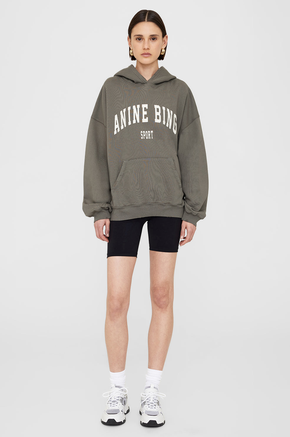 Anine Bing | Harvey Sweatshirt - Dusty Olive