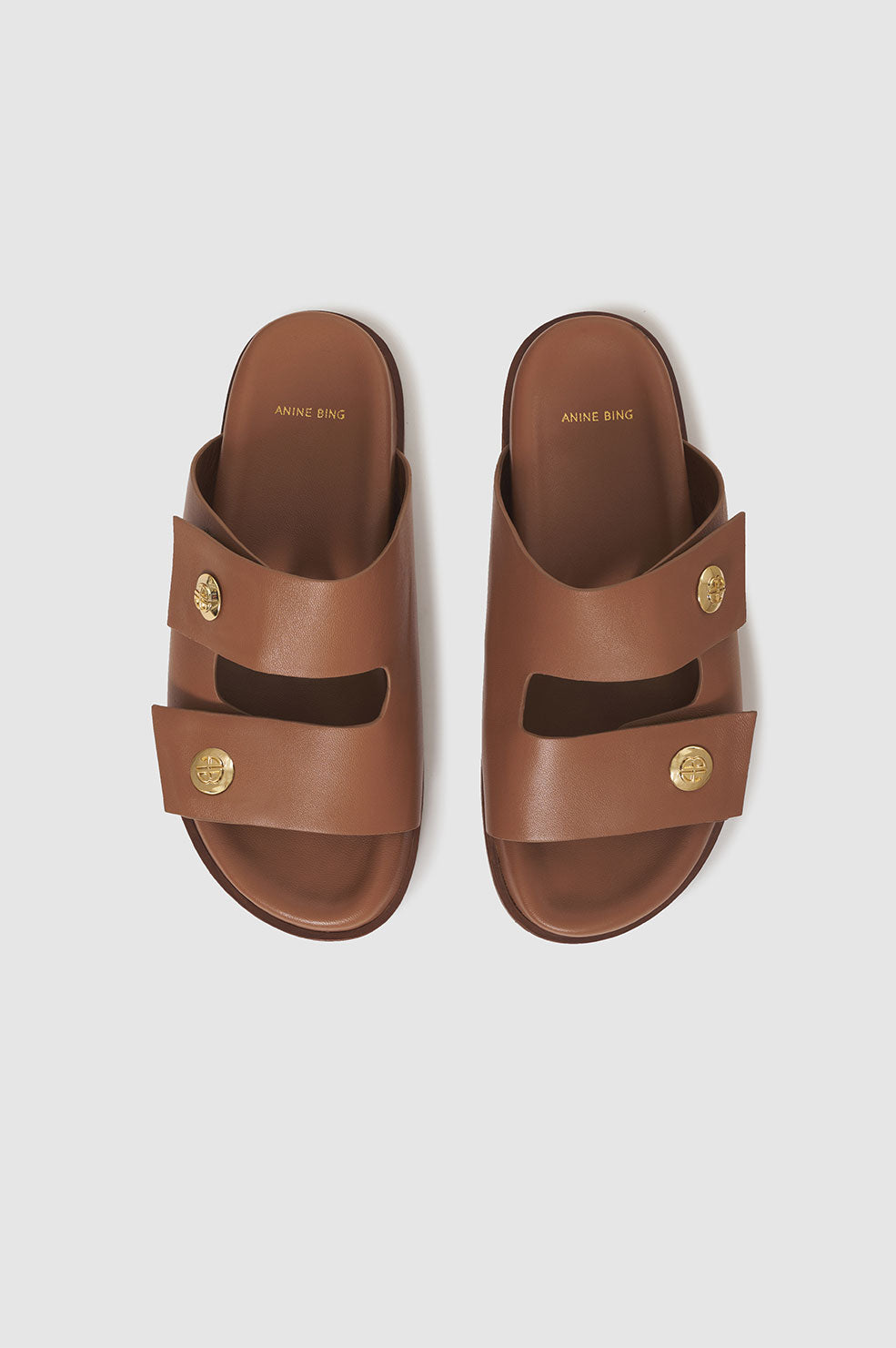 Anine Bing | Ella Slides - Cognac