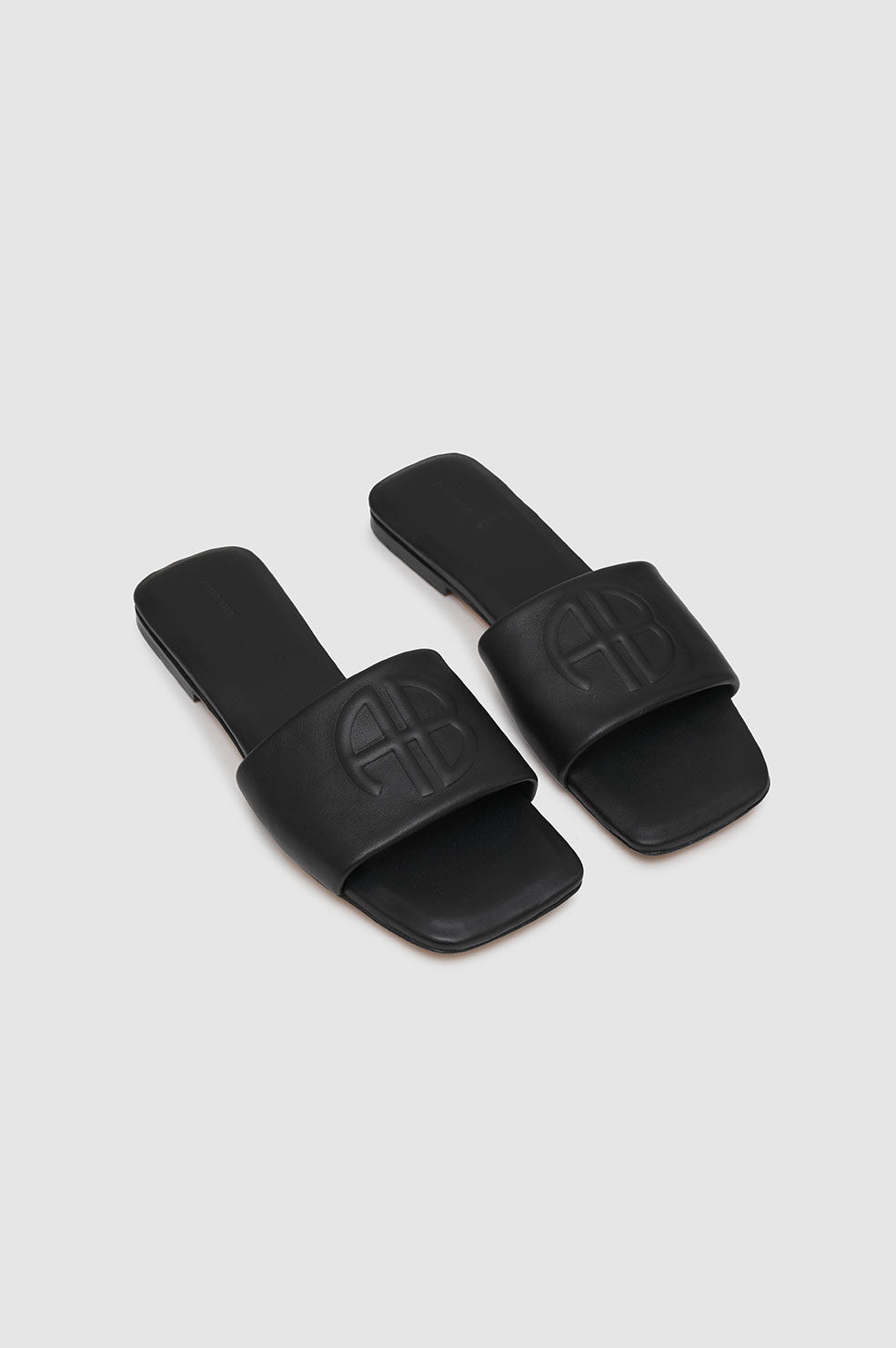 Anine Bing | Ria Slides Monogram - Black