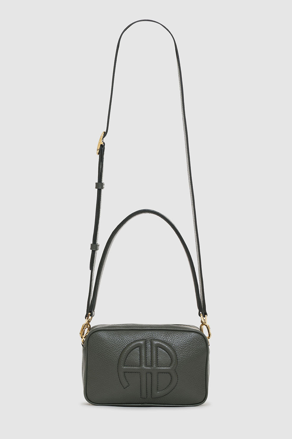 Anine Bing | Lili Bag - Dusty Green Pebbled