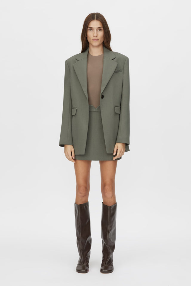 Camilla and Marc | Annick Blazer - Sacramento Green