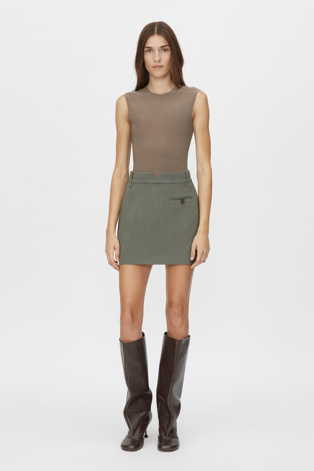 Camilla and Marc | Annick Mini Skirt - Sacramento Green