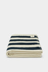 Assembly Label | Cotton Stripe Beach Towel - True Navy/Cream