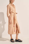 Ilio Nema | Ajax Dress - Camel Stripe