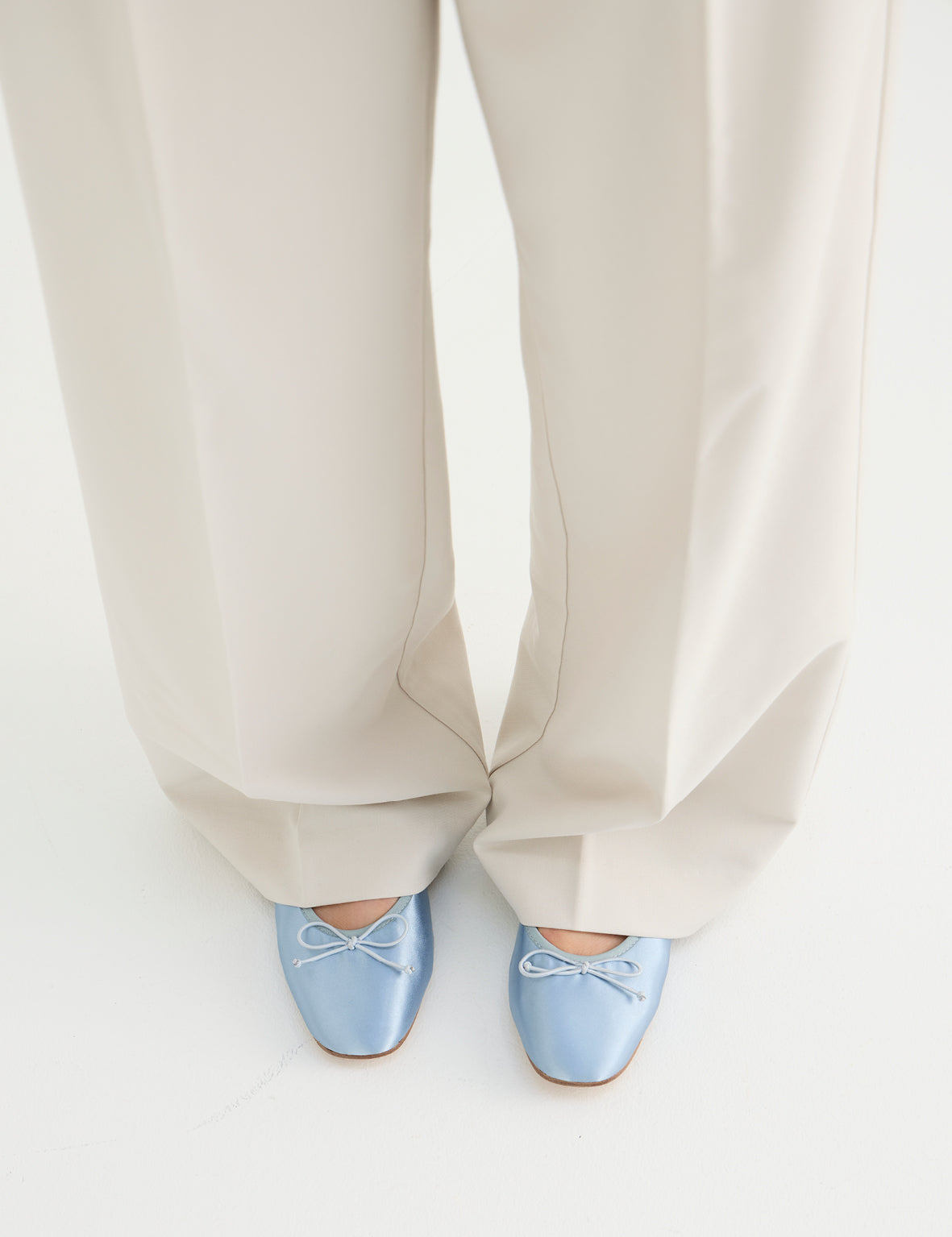 La Tribe | Ballet Flat - Blue Capri Satin