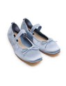 La Tribe | Ballet Flat - Blue Capri Satin