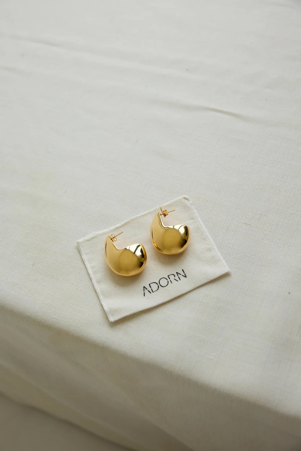 Adorn | Big Drop Earring - Gold