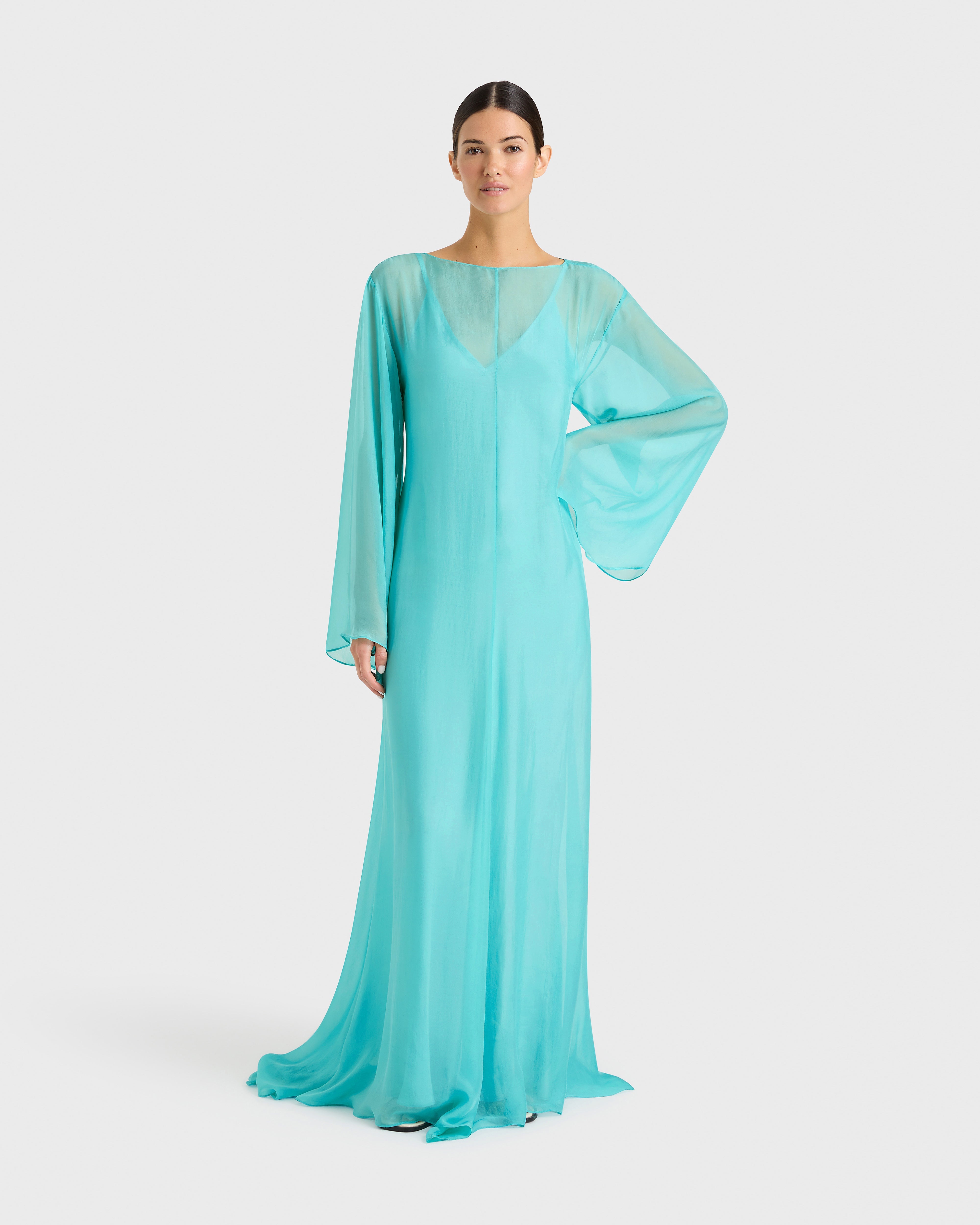 Bondi Born | Capri Gown & Slip - Aqua