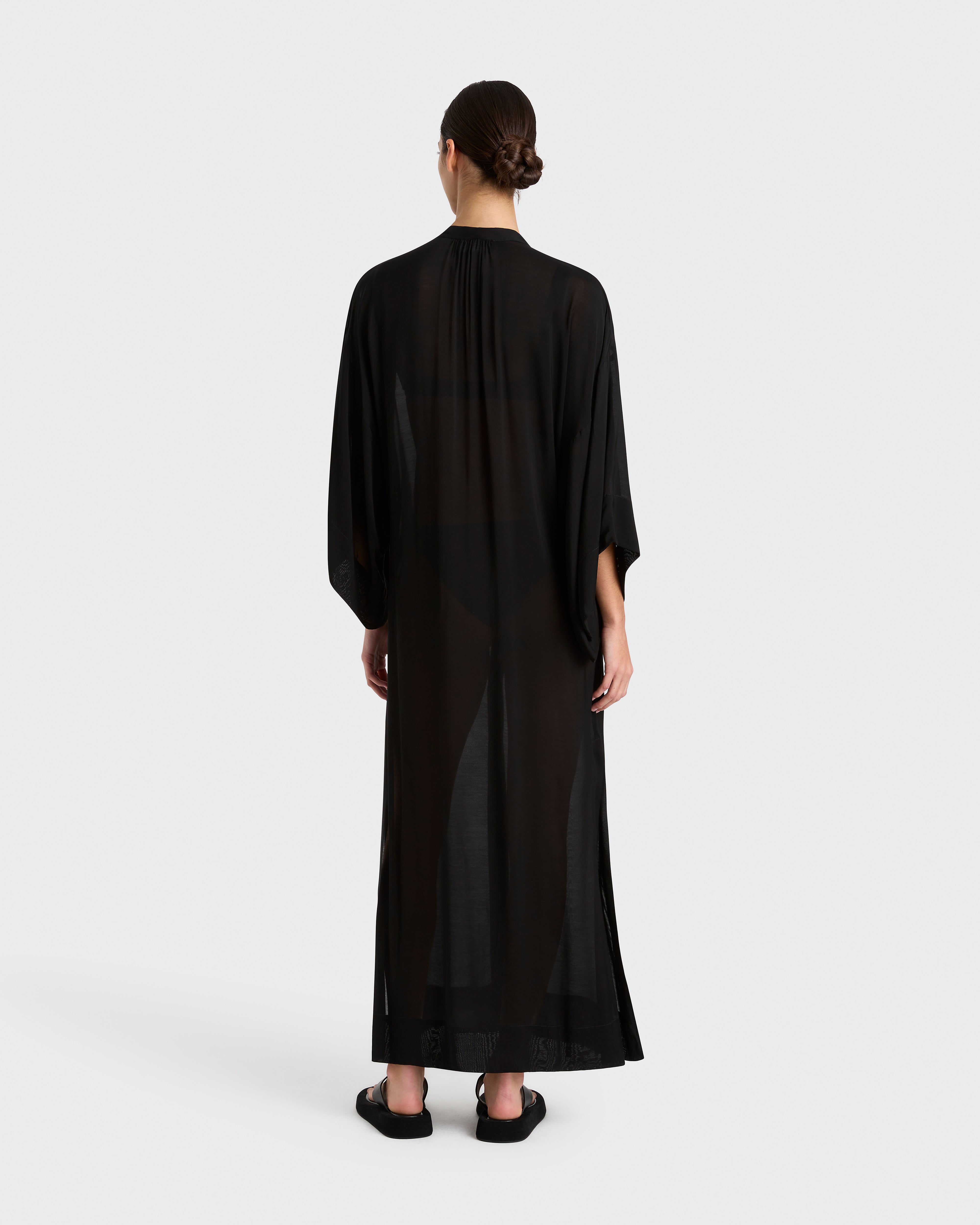 Bondi Born | Cremona Kimono Sleeve Coverup - Black