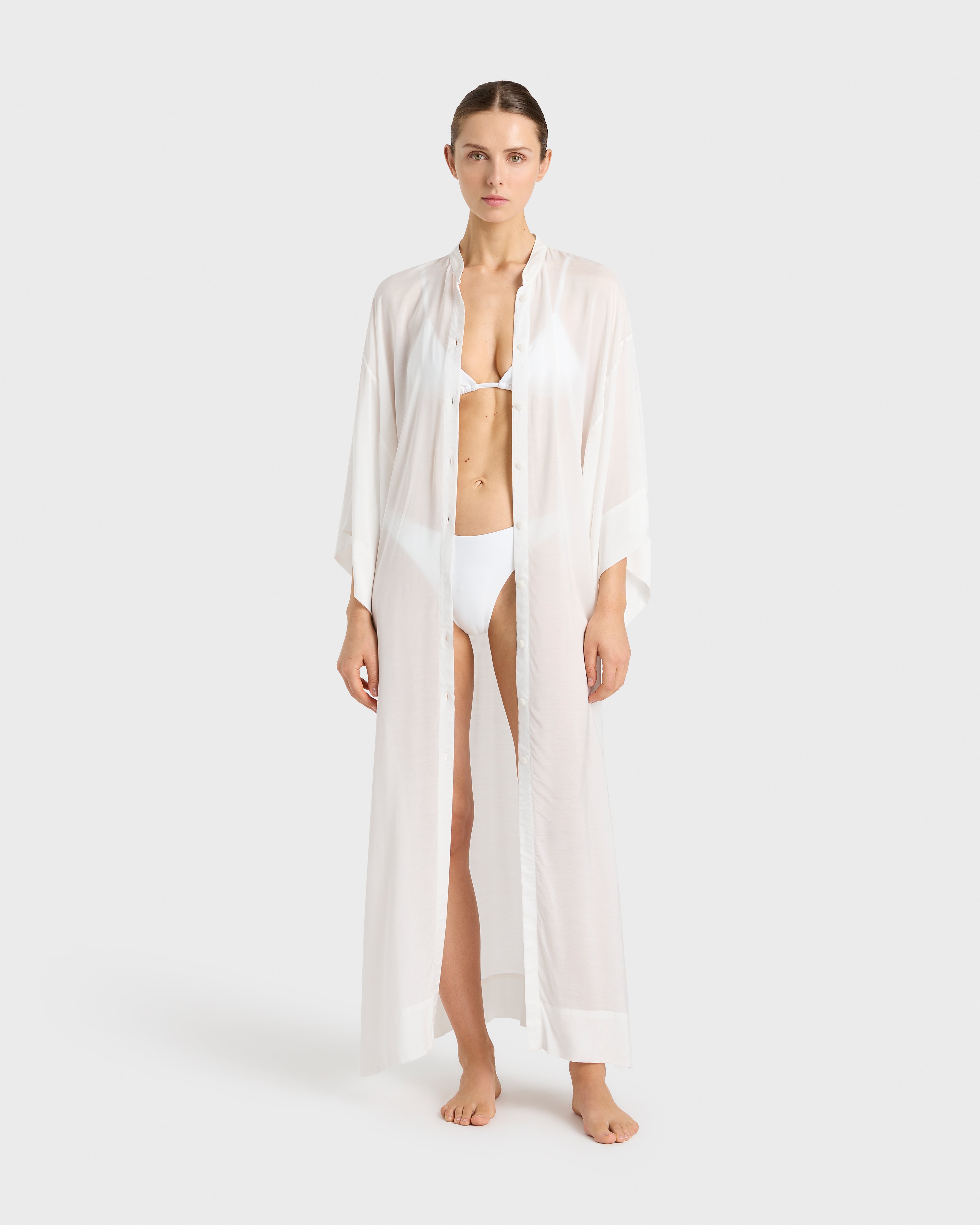 Bondi Born | Cremona Kimono Sleeve Coverup - White