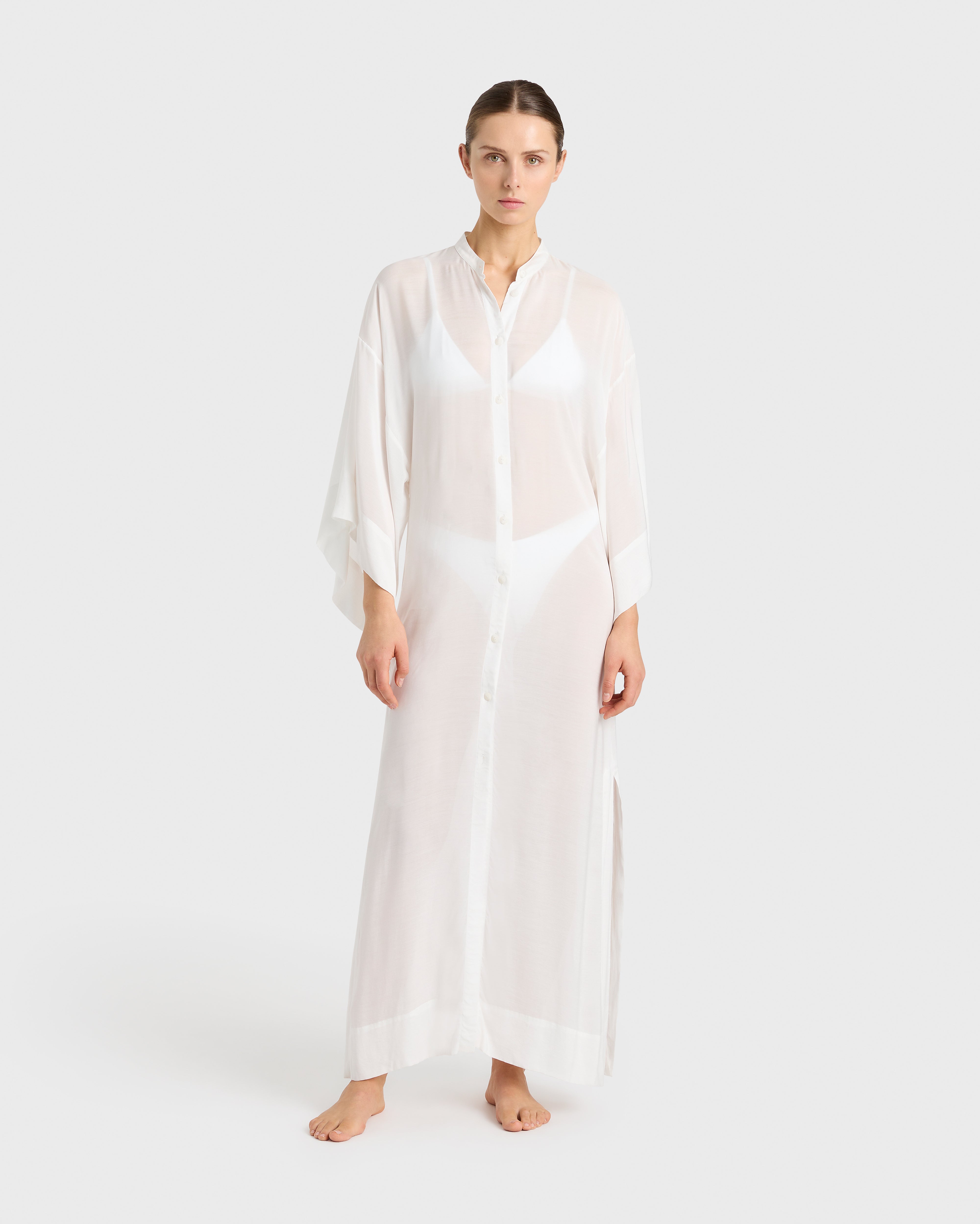 Bondi Born | Cremona Kimono Sleeve Coverup - White